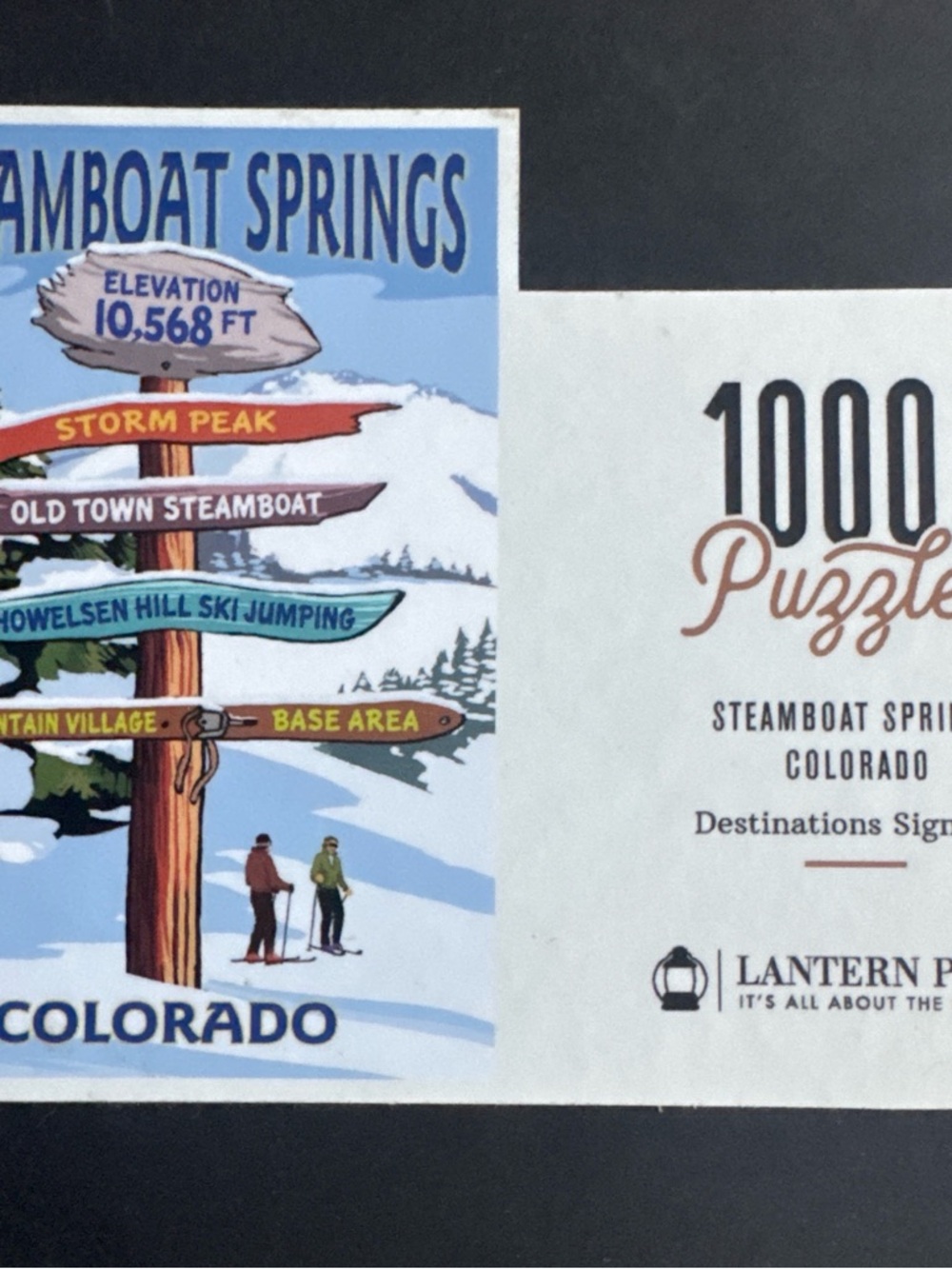 Lantern Press Steamboat Springs Colorado 1000-Piece Puzzle - Blue